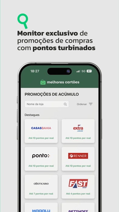 Melhores Cartões Screenshot