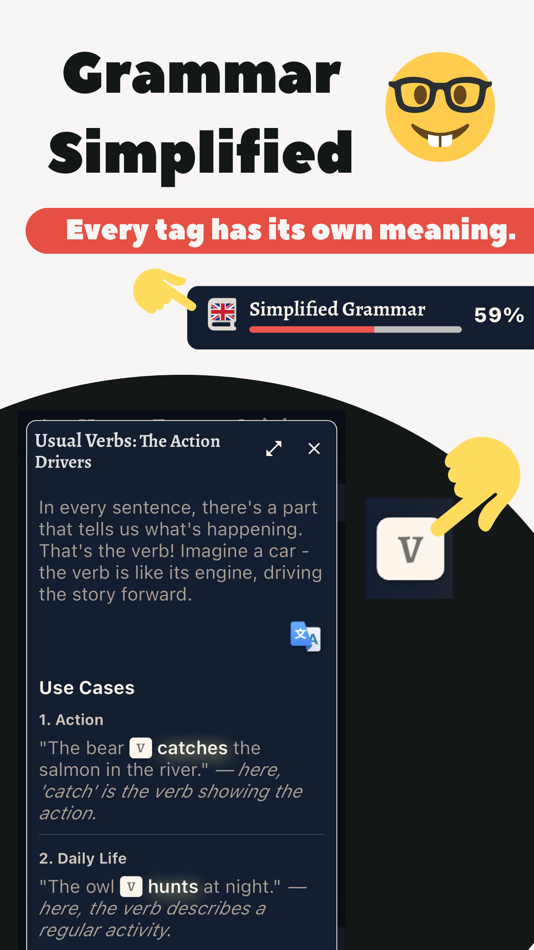 #3. Grammar flashcards - Metkagram (iOS) Podle: Dzmitryi Kharlanau