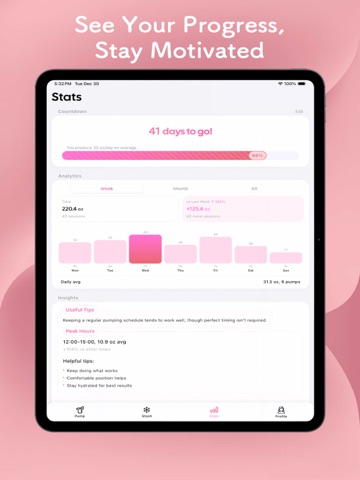 Breast Milk - Pumping Tracker+ iPad screenshot