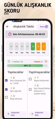 Günlük Alışkanlık Hedef Takibi screenshot
