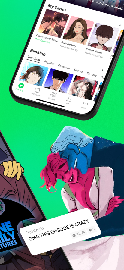 WEBTOON: Manga, Comics, Manhwa Screenshots