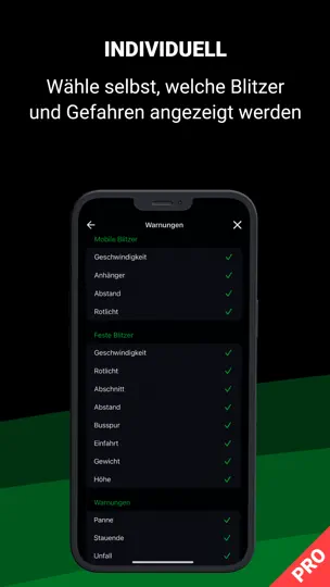 Screenshot von Blitzer.de PRO auf dem iPhone 6