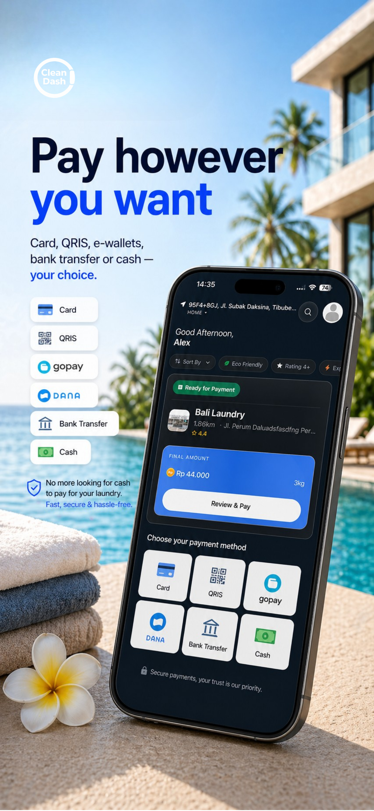 Clean Dash: Bali's Laundry App