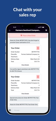 Farmers Seafood Company iPhone screenshot