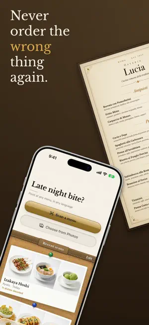 Menuscript: AI Menu Scanner screenshot 1