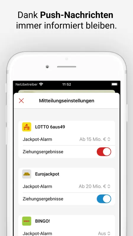 Eurojackpot und LOTTO spielen screenshot 7 of 8