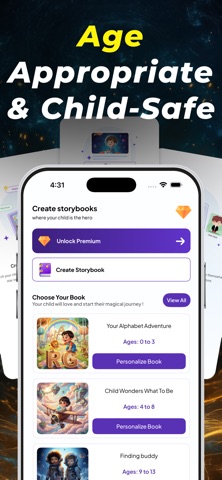 AI Kids Story Book Maker iPhone screenshot