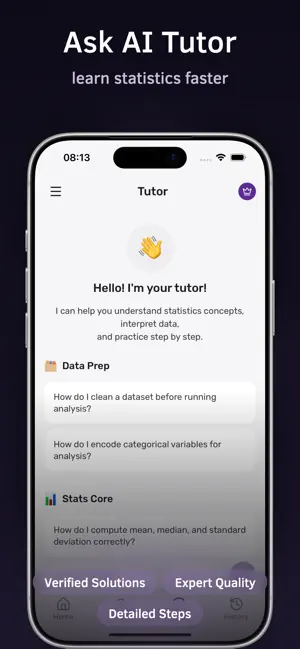 Statistics Calculator & Tutor screenshot 3