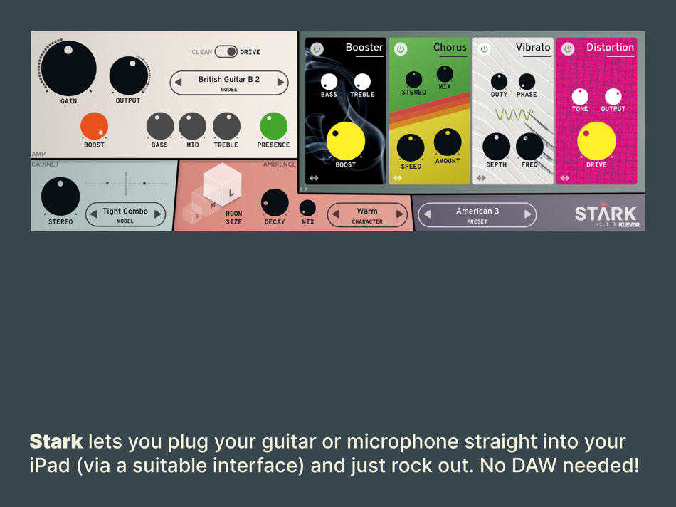 #5. Stark Amp Simulator (iOS) By: Klevgränd produkter AB