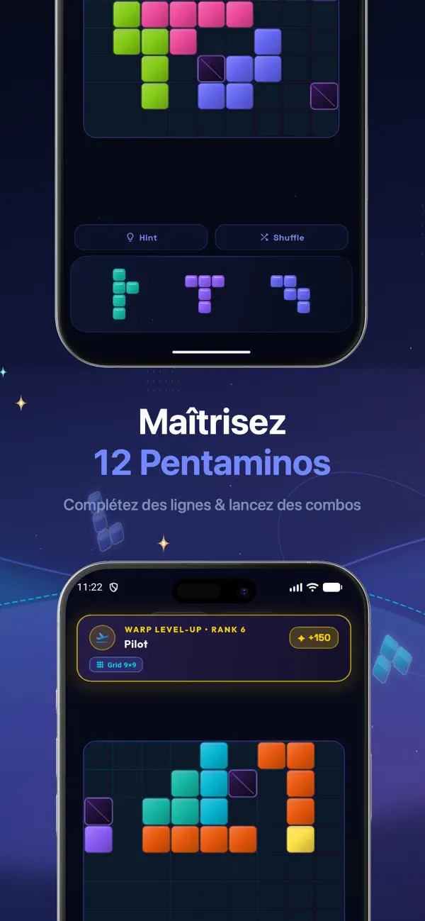 Screenshot #2 pour Cosmo Block Puzzle