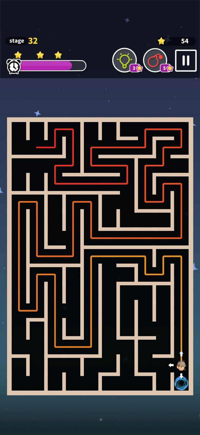 Maze game classic fun puzzle