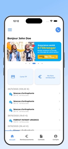 Mutuelle HEYME app screenshot