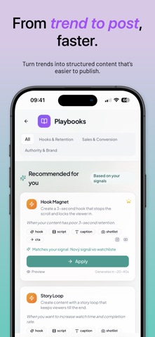 VYRA — Trend & Creator Tools iPhone screenshot