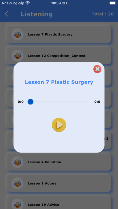 English Vocabulary Learning Screenshot