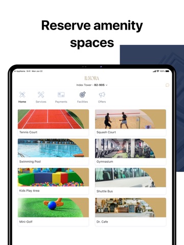 LUXORA App iPad screenshot