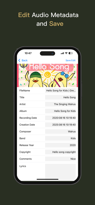 AudioInfo Screenshot 3 of 4
