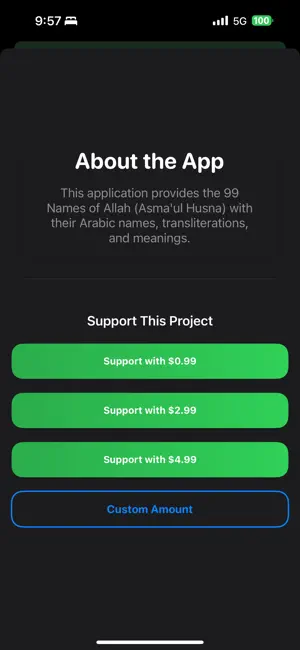 99 Names asmaul husna screenshot 1
