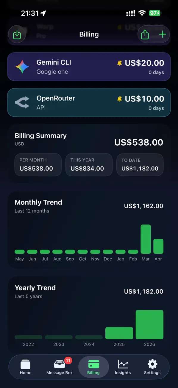 #5. LimitWatch (iOS) โดย: shengbao cai