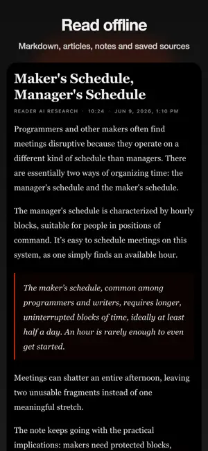 Reader AI: Markdown Reader screenshot 1