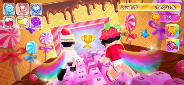 Keyboard ASMR: Speed Escape iPhone screenshot 1