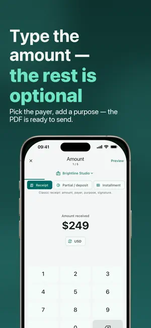 Receipt Maker: PDF Receipts screenshot 2