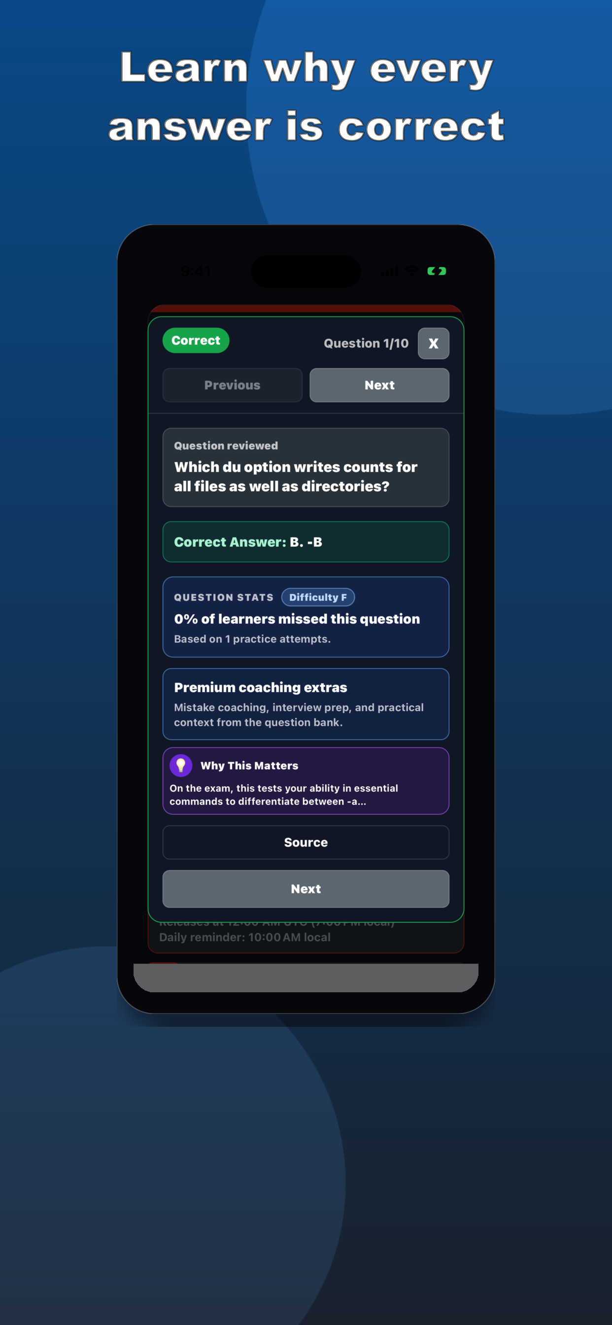 LFCS Practice Test screenshot 2