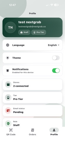 NextGrab Vendor Screenshot 4 of 4