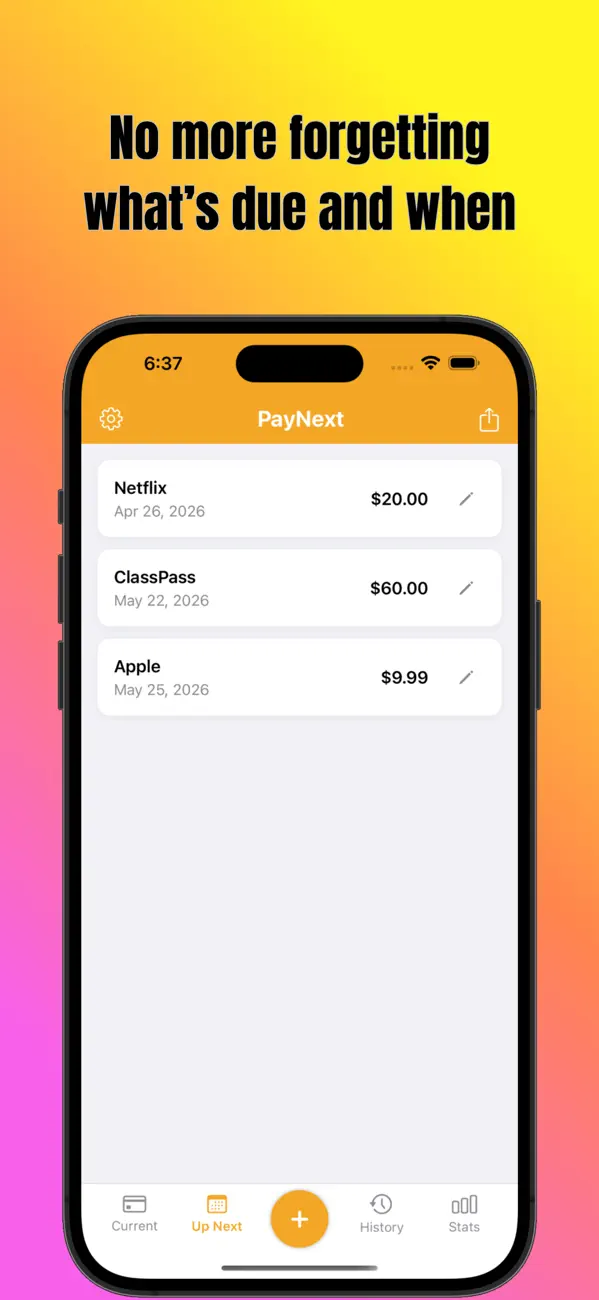 Screenshot #2 pour Pay Next: Bill Planner