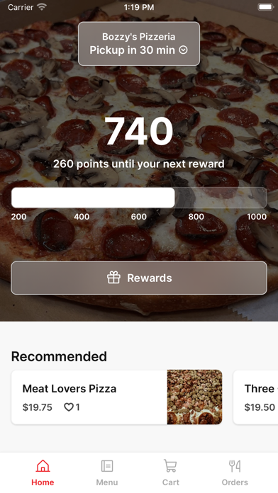 Bozzy's Pizzeria Screenshot