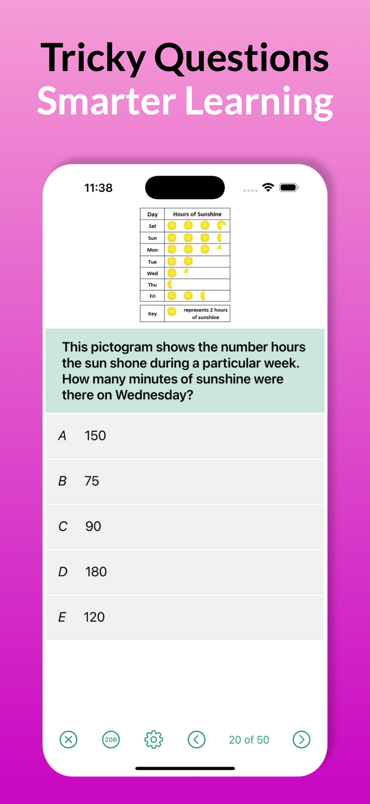 11+ Maths - Learn & Test