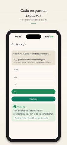 Mérito: Oposiciones y Tests Screenshot 2 of 7