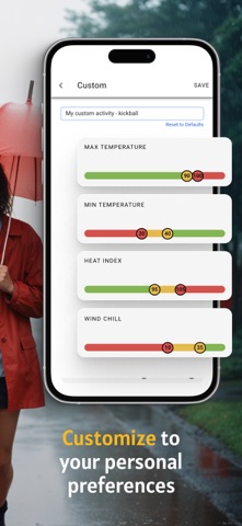 Depends on the Weather iPhone screenshot
