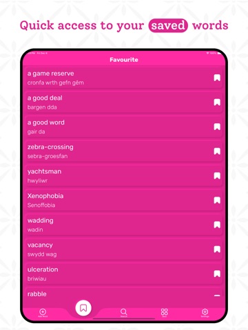 Welsh Dictionary iPad screenshot