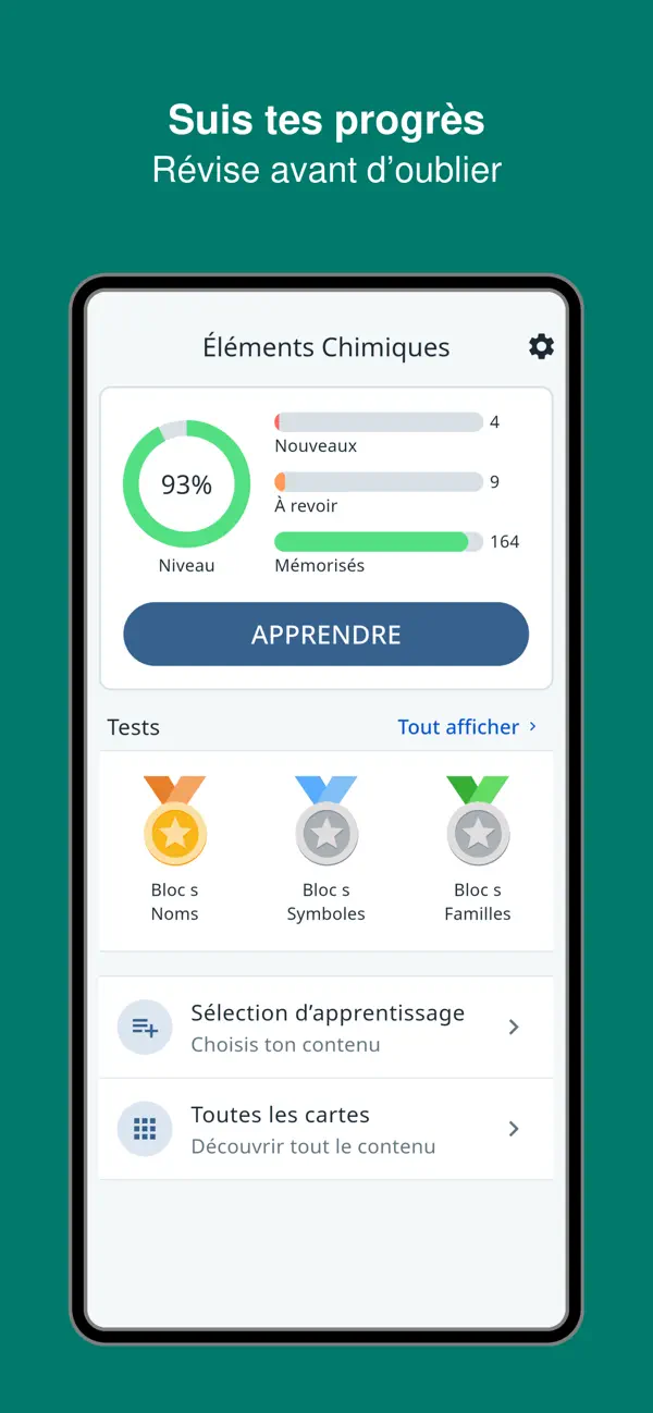 Screenshot #2 pour Éléments chimiques : révision