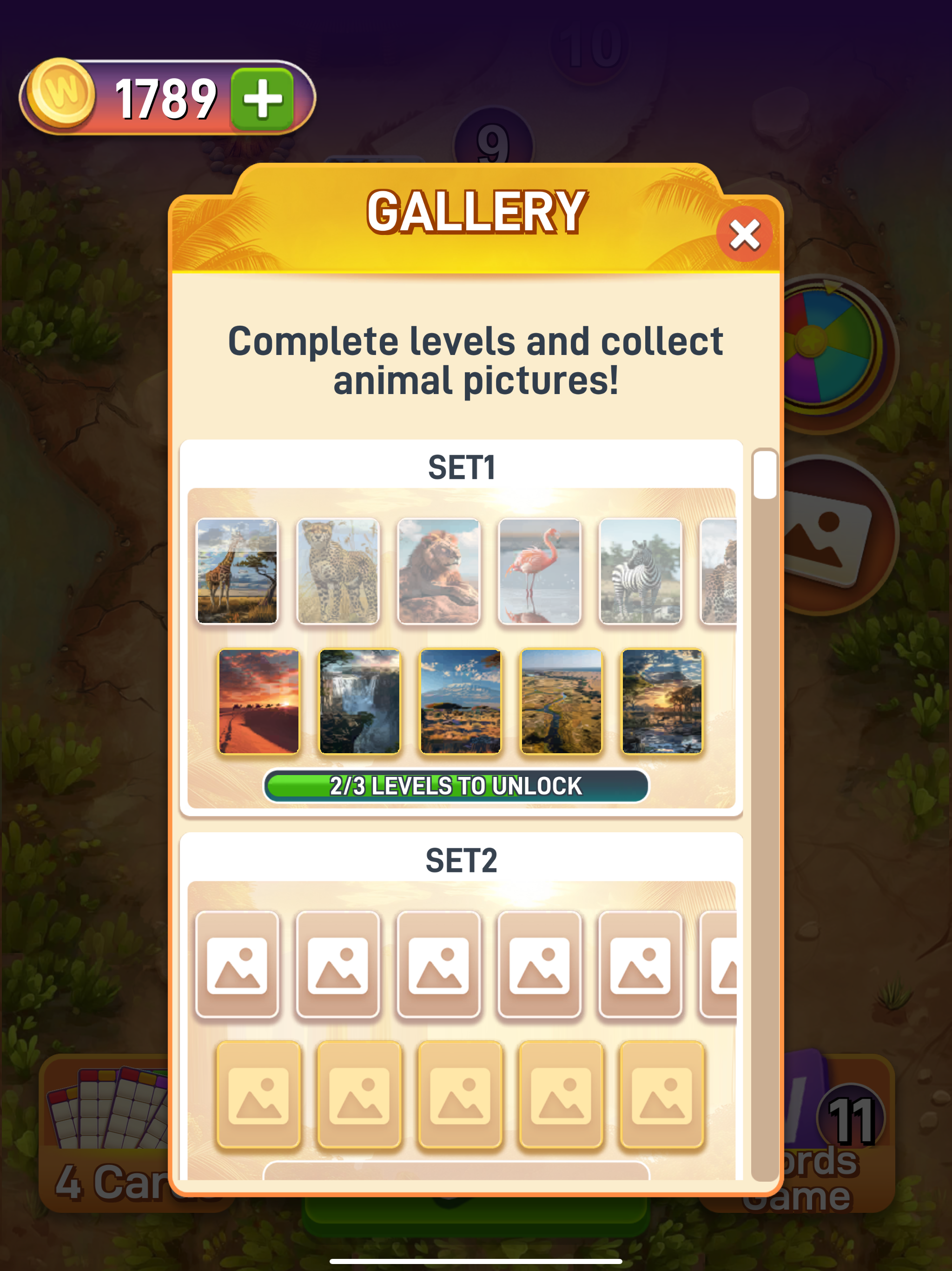Bingo Words and Wildlife