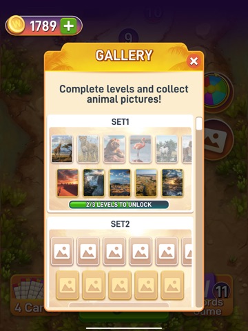Bingo Words and Wildlife iPad screenshot