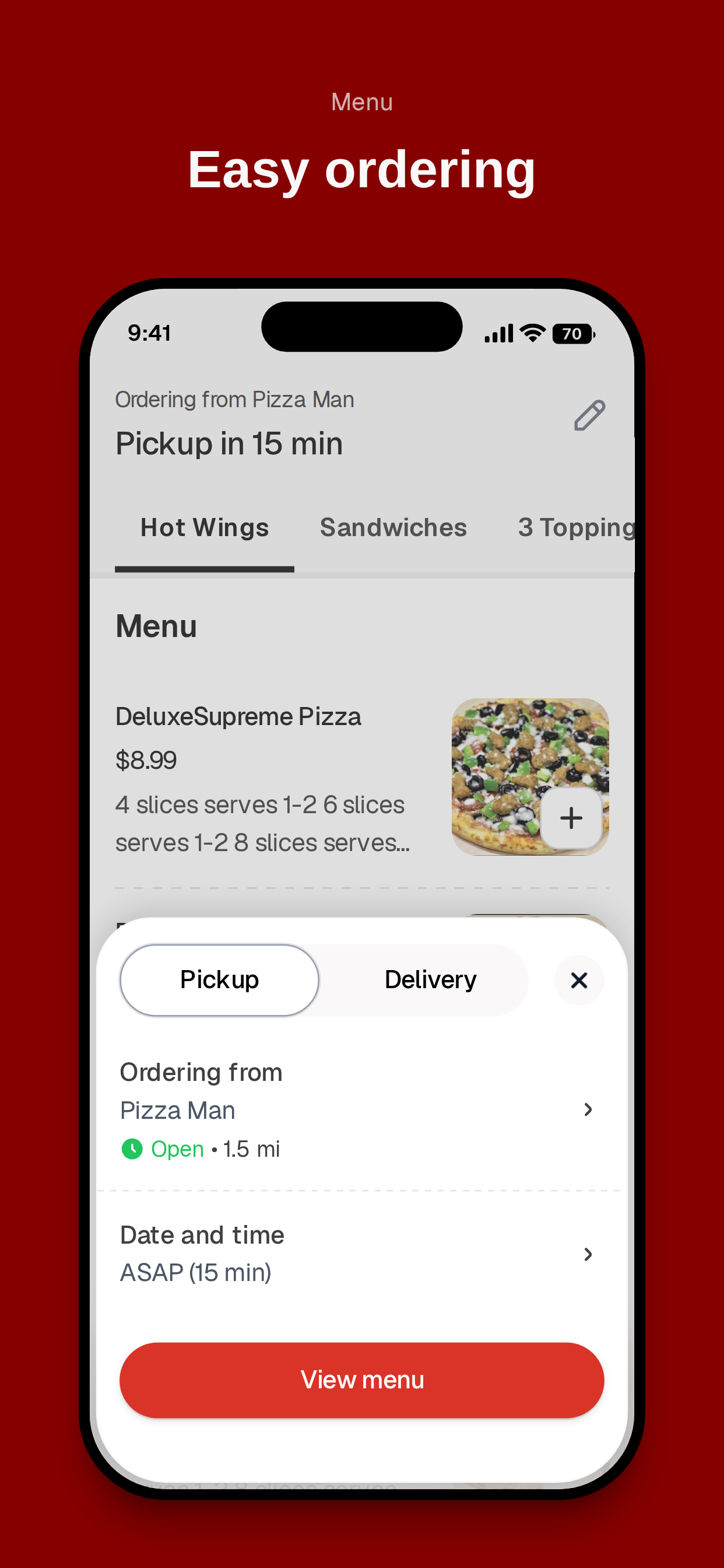 PIZZA MAN To Go screenshot 3