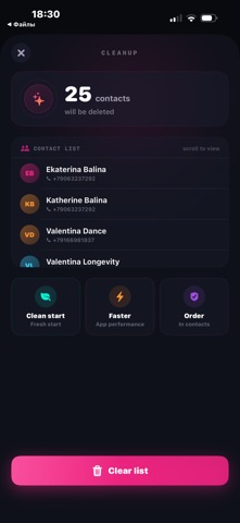 VCFCard – Organize Contacts iPhone screenshot