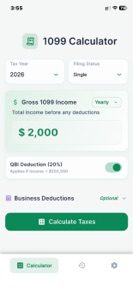 1099 Tax Calculator screenshot