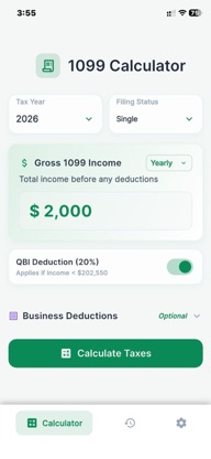 1099 Tax Calculator screenshot 2