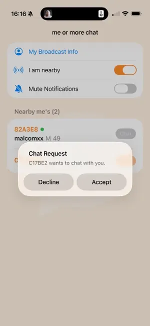 me or more chat screenshot 2