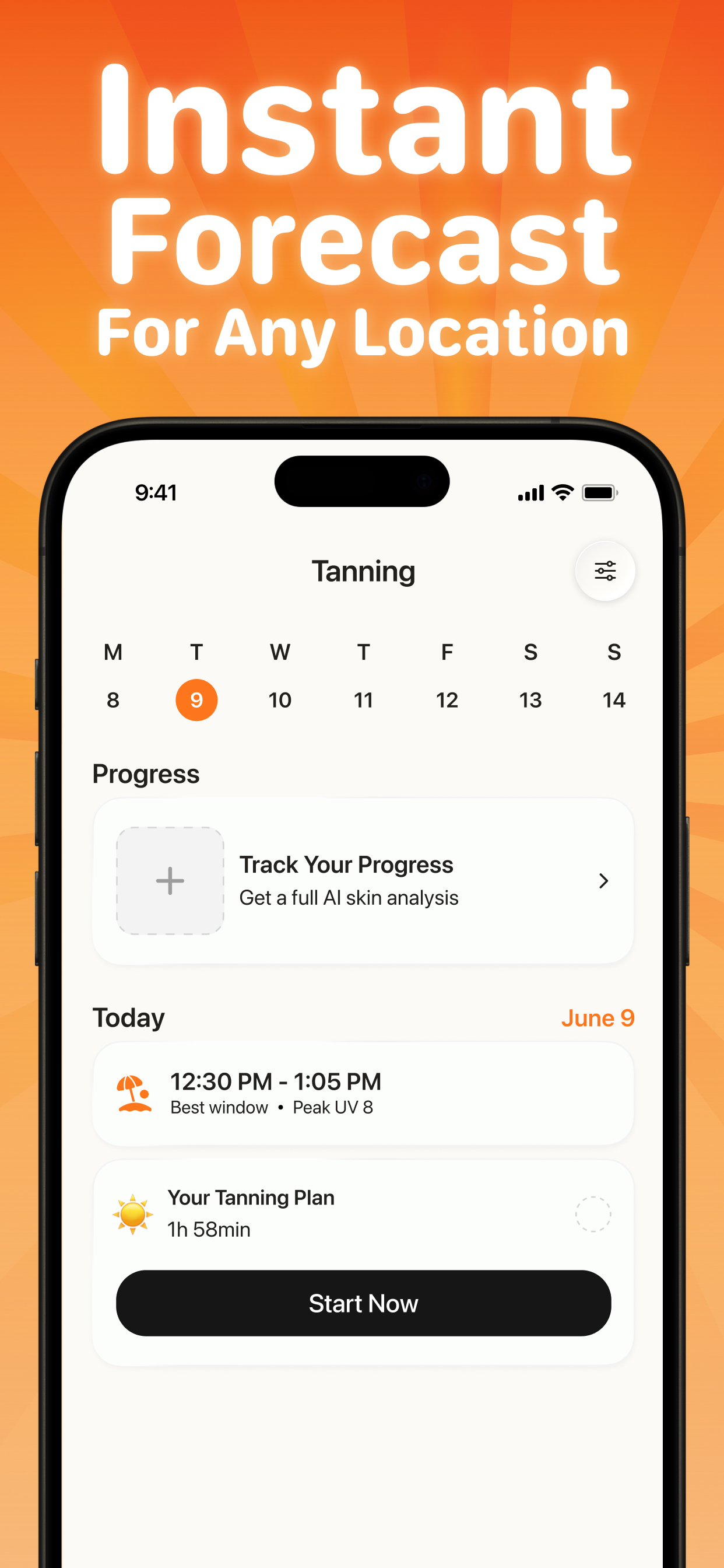 SPF Tanning App : UV Index