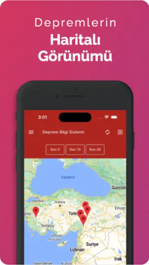 Deprem Bilgi Sistemі iPhone Ekran Görüntüsü 6