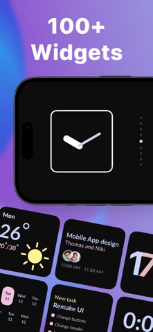 StandBy Clocks - Date and Time iPhone screenshot