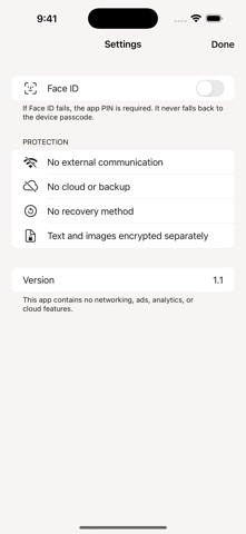 Completely Private Notes Screenshot 1 of 4