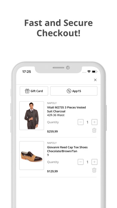 Napoly Menswear Screenshot