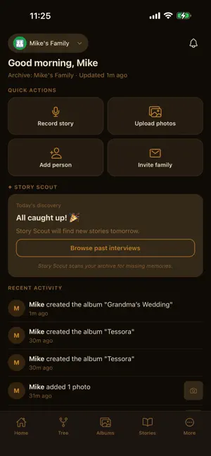 Tessora: Voices & Life Stories screenshot 1