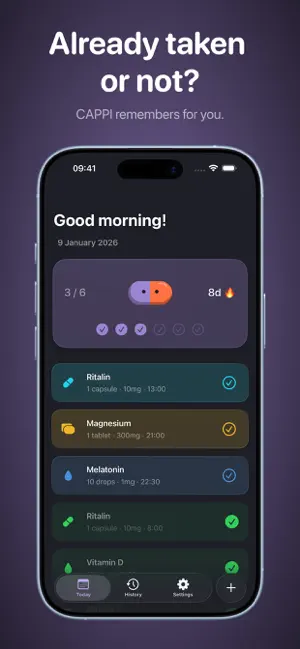 CAPPI — Medication Tracker screenshot 1