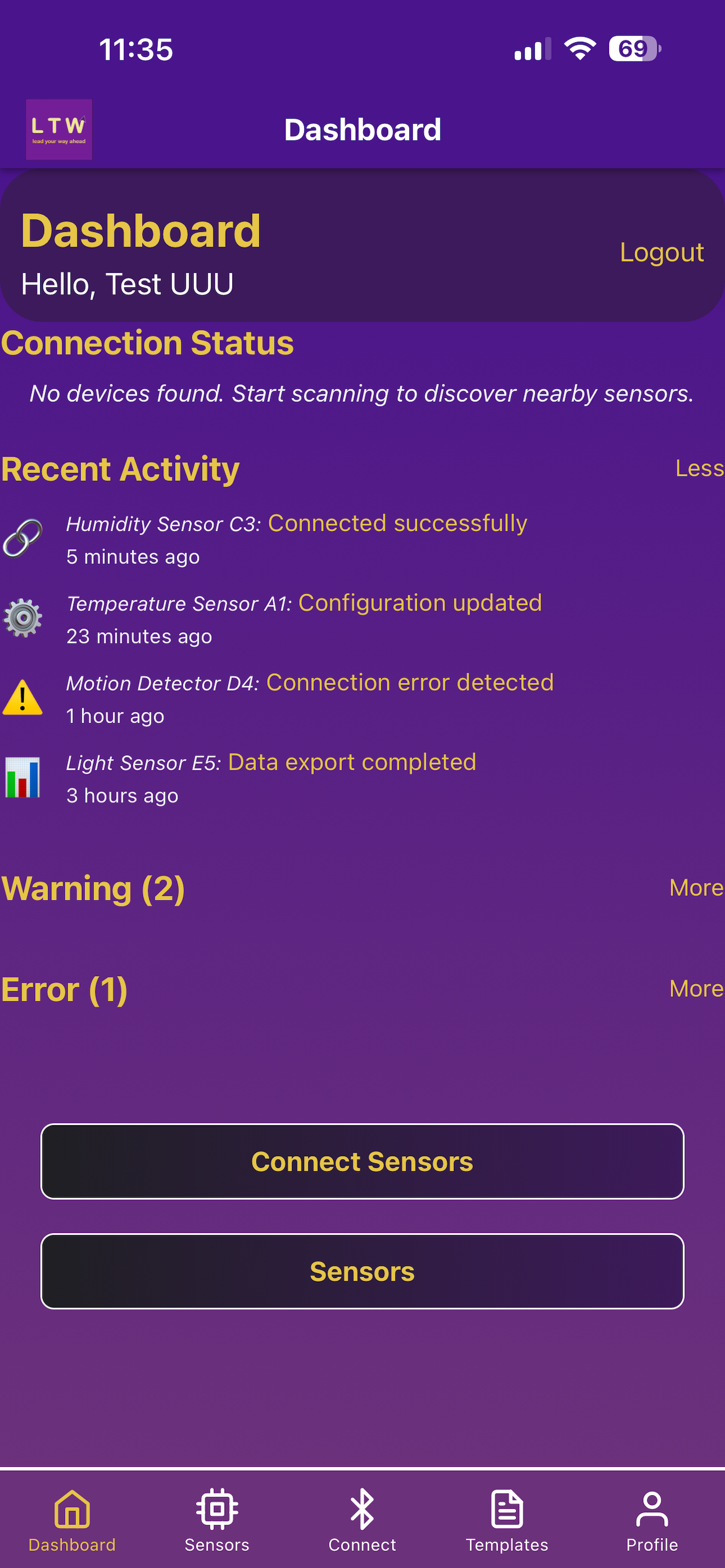 LTW Sensor App screenshot 6