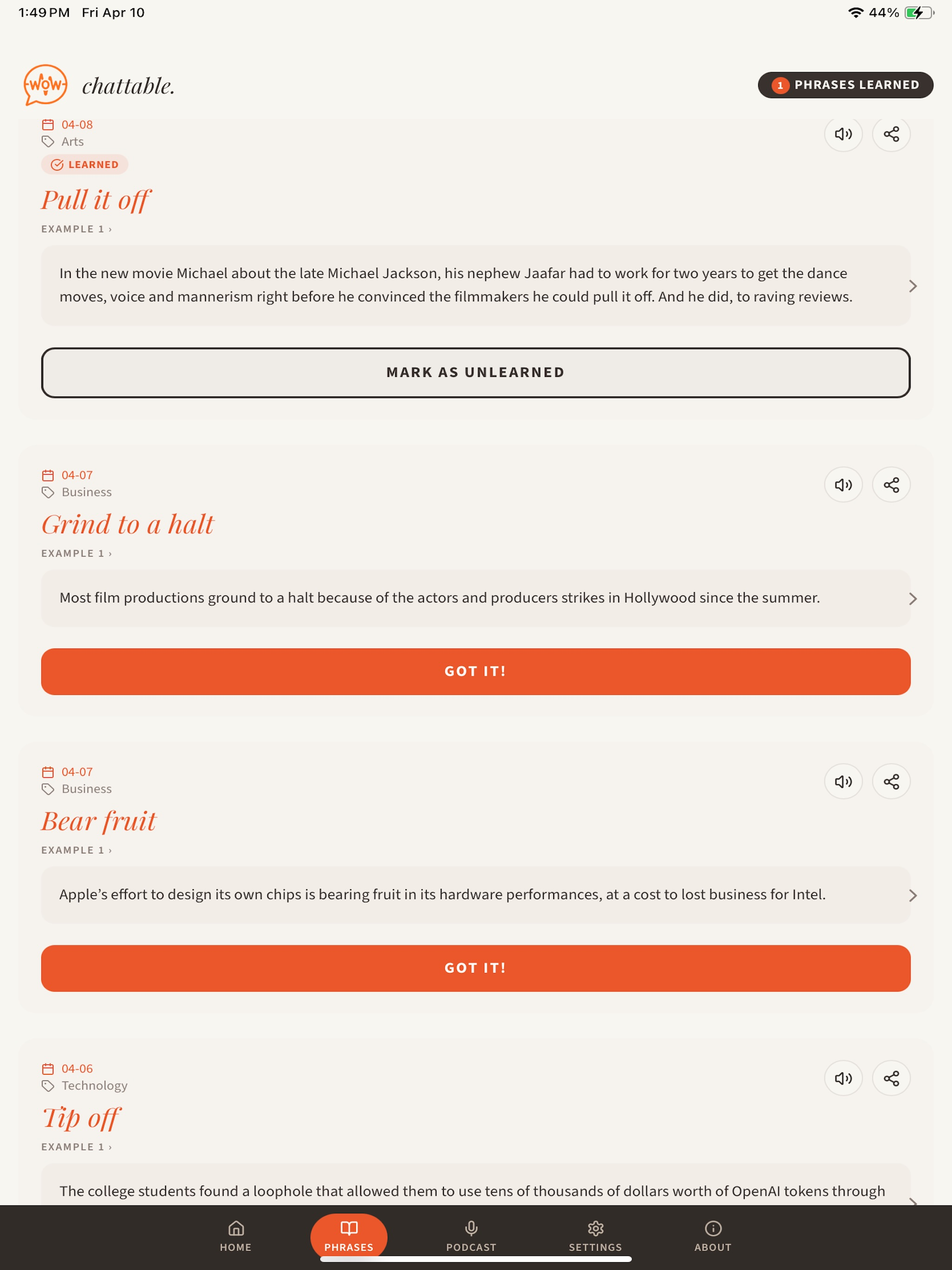 Chattable English